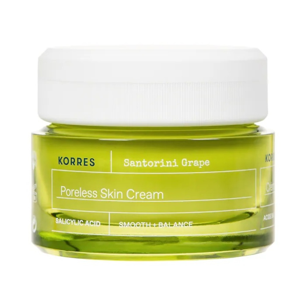 🆕 KORRES Santorini Grape Poreless Skin Cream 40 mL NIB